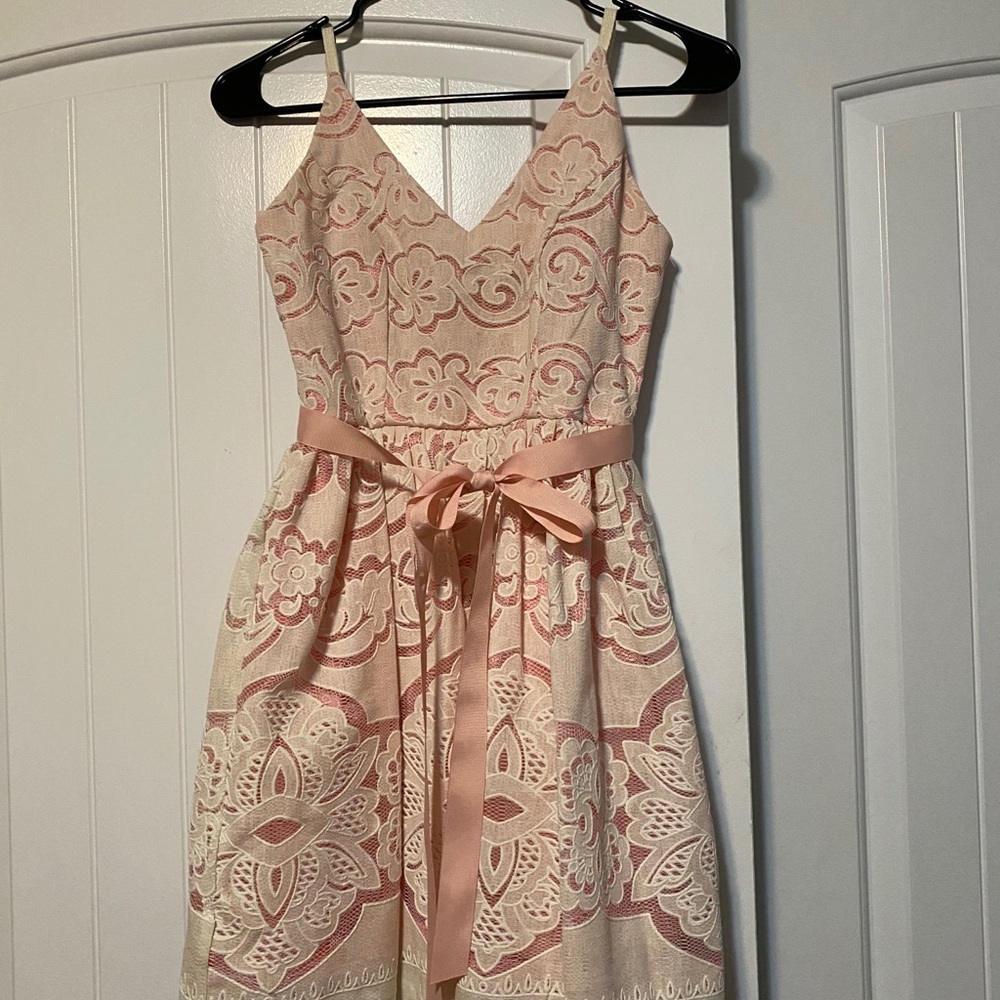 Tea party dress in Blush has light tule inside